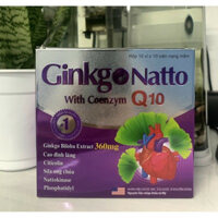 Hoạt huyết dưỡng não GINKGO NATTO WITH COENZYM Q10 tăng tuần hoàn não, bổ máu não, giảm hoa mắt, chóng mặt, mất ngủ