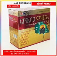 Hoạt huyết dưỡng não ginkgo omega 3 Coenzym Q10 mỗi hộp 100 viên -thực phẩm bổ não- hoat huyet duong nao- hoat huyet bo nao- hoat huyet duong nao traphaco- hoạt huyết dưỡng não ginkgo biloba - viên uống bổ não ginkgo biloba 600