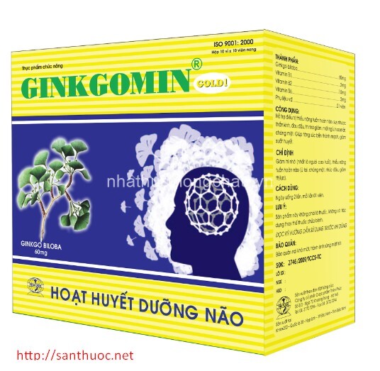 Hoạt huyết dưỡng não Ginkgomin Gold 1