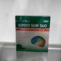 Hoạt huyết dưỡng não Ginko Sun 360 Ginkgo Biloba - Giảm đau đầu, chóng mặt, suy giảm trí nhớ, kém tập trung