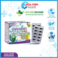 Hoạt huyết dưỡng não Ginkodewel giúp giảm mất ngủ, đau đầu, chóng mặt, giảm nguy cơ tai biến