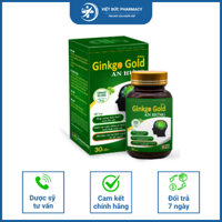 Hoạt huyết Ginkgo Gold An Hưng giúp bổ não, cải thiện đau đầu mất ngủ - Hộp 30 viên