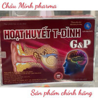 Hoạt huyết T-Đình G&P - Cải thiện rối loạn tiền đình. Hoạt huyết t đình Gp