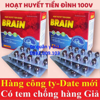 Hoạt huyết tiền đình brain dưỡng não Hộp 100 viên (T-Đình khang Ginkgo Biloba G&P nhất ) [hàng mới về]