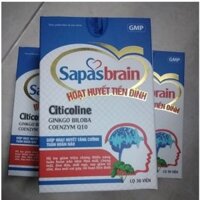 Hoạt huyết tiền đình Sapasbrain hỗ trợ hoạt huyết, tăng cường tuần hoàn não hộp 30 viên date mới nhất
