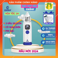 (HỏaTốc1h) Máy hút mũi CHIDO ZLY-018 mẫu mới 2023 có nhạc có đèn, pin sạc, 3 cấp độ, 3 đầu silocon thay thế - Chính hãng
