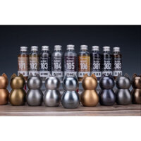 Hobby Mio: Sơn mô hình pha sẵn màu Metalic 50ml ( tặng kèm nắp vặn triết sơn )