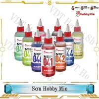 Hobby Mio: Sơn mô hình pha sẵn màu Cơ bản - Clear - Metalic 100ml tặng kèm nắp vặn triết sơn