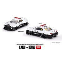 Hobby Store Xe Mô Hình  Kaido House x Mini GT Nissan Skyline GT-R (R34) Kaido Works V2 Aero (Japan Police) #KHMG120