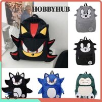 Hobbyhub Ba Lô Sang Trọng, Búp Bê Anime Túi Đeo Vai Dung Tích Lớn, Chủ Đề Trò Chơi Điện Tử Sonic Đồ Chơi Nhồi Bông Schoolbag Học Sinh