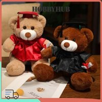 Hobbyhub Phim hoạt hình Gấu đáng yêu, Gấu bông Quà tặng tốt nghiệp Bác sĩ Gấu Đồ chơi sang trọng, Tiến sĩ dễ thương. Búp bê gấu tốt nghiệp 33cm cho trẻ em
