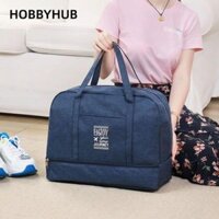 HOBBYHUB Túi du lịch nữ, Túi bơi di động Túi xách tập Yoga tập thể dục, Dây đeo vai rộng Dung tích lớn Túi Tote ngoài trời nhẹ
