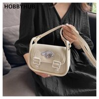 HOBBYHUB Túi xách nhỏ, Túi đeo vai Mini đơn giản hoạt hình, Túi xách da PU dễ thương dành cho nữ