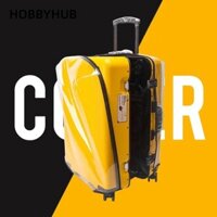 HOBBYHUB Vỏ hành lý chống bụi, Chống mài mòn Không tháo gỡ Vỏ vali cần thiết, Phụ kiện du lịch Tấm bảo vệ hành lý trong suốt PVC chống thấm nước