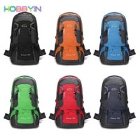 Hobbyin 60L Ba lô đi bộ đường dài Phụ kiện ngoài trời chống nước Cắm trại nam leo núi