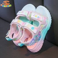 Hobibear Mùa hè dép thể thao trẻ em kỳ lân Giày bé gái hoạt hình dép mùa hè dễ thương
