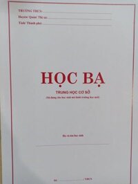 Học bạ Trung học cơ sở ( sử dụng cho học sinh mô hình trường học mới )