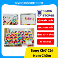 Học Chữ Cái-Bảng Chữ Cái Nam Châm 234 PCS-Giúp Bé Học Hiệu Quả-Simon BookStores