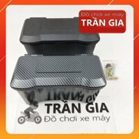 Hộc đựng đồ xe Sirus tất cả các đời (50cc, xăng cơ, FI phun xăng điện tử) giỏ trước rổ giữa thùng chứa đồ có nắp đậy