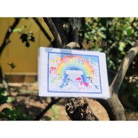 Học liệu bóc dán Montessori - Bộ kỳ lân - Ngựa Pony - Unicorn busy book ella house