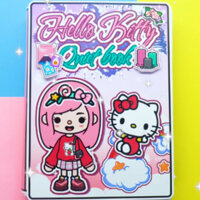 Học Liệu Bóc Dán Montessori, Đồ Chơi Ngôi Nhà Búp Bê Giấy Cắt Thủ Công Hello Kity - Toca Life World H19