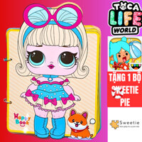 Học liệu bóc dán ngôi nhà búp bê thay đồ cho búp bê công chúa thời trang montessori h04