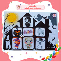 Học Liệu Busy Book Halloween - Học Liệu Bóc Dán - Học Liệu Montessori