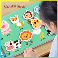 Học Liệu Montessori Bóc Dán 16 Chủ Đề Đồ Chơi Giáo Dục Sớm Cho Bé Sử Dụng Nhiều Lần