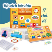 Học Liệu Montessori Bóc Dán 17 Chủ Đề Đồ Chơi Giáo Dục Sớm Cho Bé Tái Sử Dụng Nhiều Lần