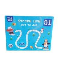 Học liệu - Stroke Line Dot to Dot tập tô, nối chữ và nét vẽ cơ bản tập viết thông minh xoá được