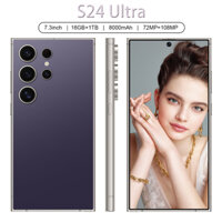 【Học Sinh Giá Sốc】S24 Ultra 7.3" 5G 16GB+1TB + Bút - Pin 7800mAh 2 Sim Điện Thoại Rẻ Dưới 1 Triệu