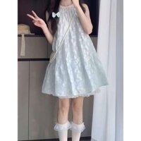 Học Sinh Mùa Hè Nhỏ Ngắn Phong Cách Mori Váy Đầm Lười Phong Cách Nữ Dễ Thương Ngọt Ngào Phong Cách Mới Rời