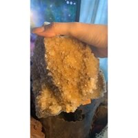 HỐC STONE THẠCH ANH vàng Citrine STONE thạch anh ưu linh Tourmaline tự nhiên năng lượng vũ trụ