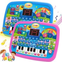Học tập giáo dục Máy tính bảng Đồ chơi cho trẻ em Bé trai Bé gái, Âm nhạc tập đi / chữ cái / số / cộng và trừ Đồ chơi học tập