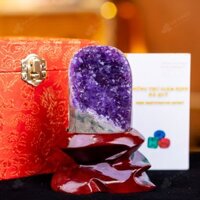 Hốc Thạch Anh Tím Mài Vỏ – 0,32kg – M1674032