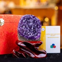 Hốc Thạch Anh Tím Mài Vỏ – 0,86kg – M1674086