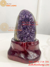 Hốc Thạch Anh Tím Tự Nhiên Mini Cao 12cm, Nặng 0.35kg