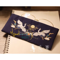 (học thêu miễn phí ) Kit tập thêu cơ bản/ DIY Túi Vải đựng kính mỹ phẩm thêu tay KIT TỰ BẠN THÊU THỦ CÔNG - ZEN HANDMADE