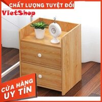 Hộc Tủ Đầu Giường, Kệ Tủ Đầu Giường Gỗ Ép MDF 2 Ngăn Kéo, Nhỏ Gọn Siêu Tiện Dụng Cho Căn Phòng Của Bạn -VietShop