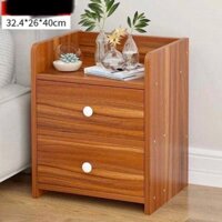 Hộc Tủ Đầu Giường, Kệ Tủ Đầu Giường Gỗ Ép MDF 2 Ngăn Kéo, Nhỏ Gọn Siêu Tiện Dụng Cho Căn Phòng Của Bạn "