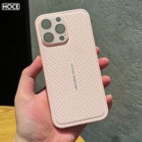 Hoce Crystal Lens Film Tản Nhiệt Lưới Điện Thoại Dành Cho IPhone 13 14 15 Pro Max Hard-PC Cover Case