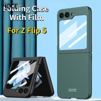 Hoce Zflip6 Ốp Điện Thoại Siêu Mỏng Cho Samsung Galaxy Z Flip 5 Với Màn Hình Nhỏ Phim Bảo Vệ Ốp Lưng Cho Galaxy Z Flip 5 / 6 Màu Nguyên Chất PC Bảo Vệ