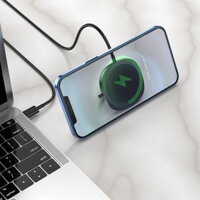 HOCO CW35 15W Magnetic Holder PD Fast Charging Wireless Charger for iPhone 12 Series Pro Max for Samsung Galaxy S21 Note