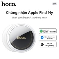 Hoco E91 Định vị thông minh không dây Hỗ trợ thiết bị chống thất lạc Tìm mạng của tôi với vỏ bảo vệ Bộ tìm chìa khóa thông minh Định vị thẻ theo dõi GPS Nhắc nhở cánh tay cho thú cưng