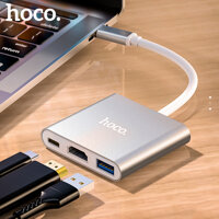 Hoco Hb14 USB C HUB 3 Trong 1 Loại C HUB USB 3.0 HUB Đầu Chuyển HDMI Bộ Chia USB Cho MacBook/Pro/Air Và Type C Windows Máy Tính Xách Tay Thiết Bị [bonus]