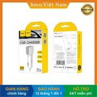 [hoco. Việt Nam] Tẩu ô tô, củ sạc nhanh điện thoại trên xe hơi cao cấp chính hãng HOCO Z23 12W 2 cổng USB