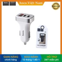 [hoco. Việt Nam] Tẩu sạc nhanh điện thoại trên ô tô HOCO Z3 | màn LED | 2 cổng USB - hàng chính hãng