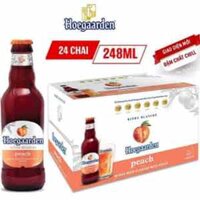 Hoegaarden vị đào chai 248ml 3% vol nguyên thùng 24 chai