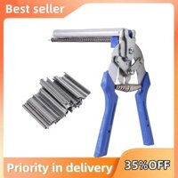 Hog Ring Kìm Dụng Cụ Với 600 Chiếc M Kẹp Kim Gà Lưới Lồng Dây Hàng Rào Tay Cầm Chống Trơn Trượt Dụng Cụ Cầm Tay