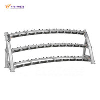 Hoist CF3461-3 Giá để tạ đơn 3 tầng thương hiệu Mỹ [Tier Horizontal Dumbbell Rack]